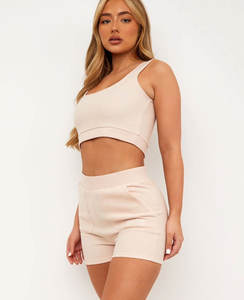 Basic à manches courtes col rond graphique sérigraphie Crop Tops pour femmes Fitness Crop Top respirant - Product Image 3