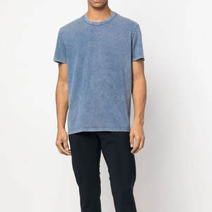 Fabrication en usine de t-shirts pour hommes sur mesure, effet délavé à l'acide, t-shirts pour hommes adultes surdimensionnés, effet délavé à l'acide - Product Image 2