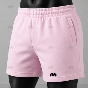 Pantalones Cortos Deportivos de Felpa de Algodón Ecológico con Estampado Personalizado para Hombre, Ropa Casual Urbana, Servicio OEM, Fabricante - Product Image 2