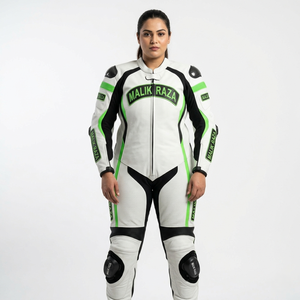 Combinaison de moto en cuir sur mesure pour femme, équipement de course ajusté - Product Image 3