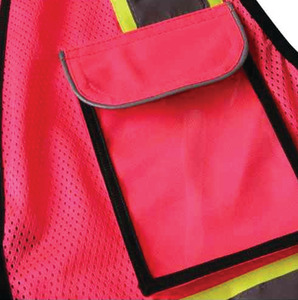 Chaleco Amarillo de Alta Visibilidad para Hombre, Impermeable, Transpirable, con Bolsillo Desmontable, para Guardias de Seguridad, Construcción Industrial - Product Image 5