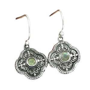 Boucles d'oreilles en argent sterling 925 faites à la main en pierres précieuses de Labradorite naturelle personnalisées, fabriquées à la main en gros, bijoux de mode pour femmes - Product Image 1