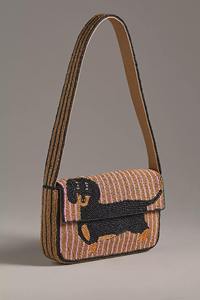 Sac de rangement artisanal en verre rayé vert et blanc, style bohème, brodé avec motif canard, capacité 3L, pour la maison et le jardin - Product Image 5