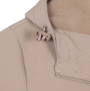 Unisex Autumn Formal Solid Hooded Stand Collar Softshell Jacket High Quality Waterproof Regular Length OEM Service - Product Image 5