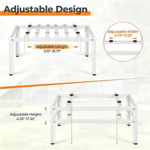 Supporto per Condensatore AC Resistente, Capacità 400 Libbre, 900036000 BTU, Supporto a Terra Anti-Vibrazione per Mini Split Senza Condotto - Product Image 5