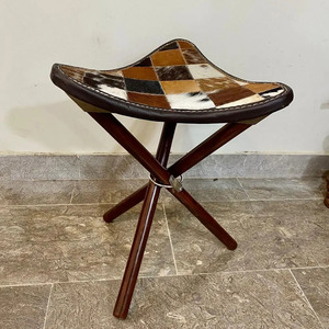 Taburete de caza plegable de cuero premium, proveedor al por mayor, OEM, marca personalizada, muebles de calidad de exportación a bajo precio - Product Image 2