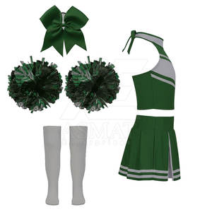 Ensemble de tenue de pom-pom girl professionnelle, design personnalisé, débardeur court et jupe, vêtements de compétition sportive - Product Image 4