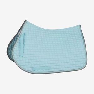 Tapis de selle matelassé bleu clair en microfibre, doux, respirant et à séchage rapide – Vente en gros - Product Image 1