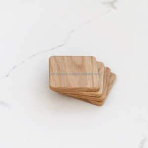 Posavasos de madera, elegantes tapetes para bebidas hechos a mano, textura Natural, decoración de mesa moderna, perfecto para servir comedor y regalar - Product Image 5