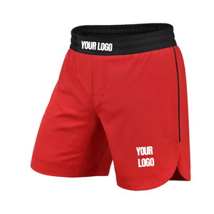 กางเกงชกมวยพิมพ์ลายดิจิตอลสีดำพรีเมียม สำหรับทุกเพศ พร้อมโลโก้สั่งทำด้านหน้า เหมาะสำหรับกีฬากราปลิง บราซิลเลียนยิวยิตสู และ MMA - Product Image 1