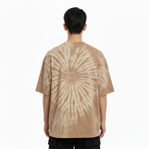 T-shirt Tie-Dye Multicolore Personnalisé 100% Coton Fait Main Motif Spirale Homme Uni Qualité Supérieure Coloré Vente en Gros - Product Image 5