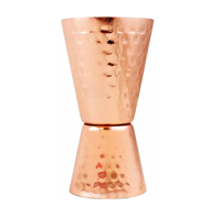 Verre doseur à bière en acier inoxydable, design martelé tendance, fait main, réutilisable, luxe, tailles personnalisées