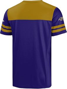 Camiseta de Fútbol Americano de Malla con Cuello en V, Color Morado y Dorado, de los Baltimore Ravens, Material de Poliéster Resistente - Product Image 3