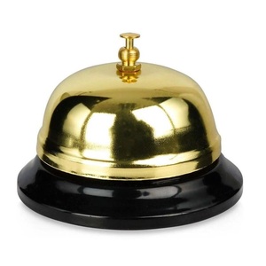 Campana de Mesa de Aluminio Estilo Antiguo, Campana de Mesa de Aluminio Vintage para Restaurante, Oficina, Cocina, con Botón de Presión Manual - Product Image 3