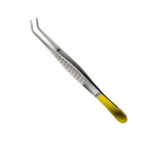 Pinces en acier inoxydable de qualité supérieure, courbées, pour usage dentaire professionnel, certifiées CE ISO, par Grip Surgical, vente en gros directe usine. - Product Image 1