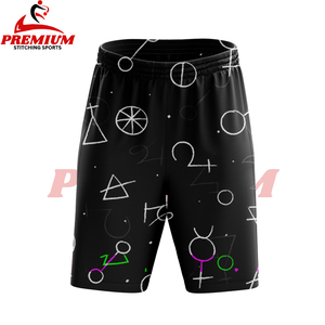 Shorts de course pour hommes imprimés par sublimation, respirants, à taille élastique, pour le basketball, l'été, ou comme short de bain décontracté personnalisé - Product Image 5
