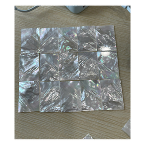 Polished Rectangle <b>Abalone</b> <b>Shell</b> Craft Panel with Natural Pearl Inlay Floral Theme for Home Decor and Business Gifts - Product Image 6