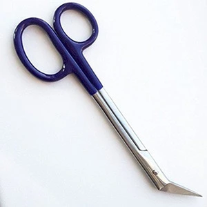 Ciseaux à ongles professionnels robustes à bout coudé 18 cm en acier inoxydable incurvé, lame de précision tranchante pour ongles épais - Product Image 4