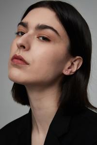 Pendiente de botón de diamante rosa cultivado en laboratorio, arete de cartílago helicoidal de oro de 14K, joyería brillante única para mujer, uso diario - Product Image 4