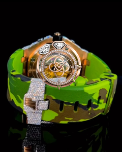 Reloj de Lujo para Hombre con Diamantes de Moissanita y Acero Inoxidable Premium - Product Image 4