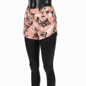 Shorts de mujer de alta calidad, material de poliéster y spandex, ligeros, elásticos, con logo impreso por sublimación. - Product Image 4