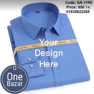 ขายตรงจากโรงงาน เสื้อเชิ้ตผู้ชายผ้าฝ้ายสีพื้นหลากสี แบรนด์สั่งทำพิเศษจากบังกลาเทศ สินค้ามาใหม่ สไตล์ธุรกิจ/ลำลอง ไซส์ใหญ่ - Product Image 4