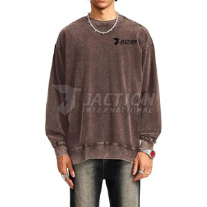 เสื้อสเวตเชิ้ตผู้ชายทรงเบสิคแบบย้อมสีเอซิด ขนาดสั่งทำได้ คุณภาพสูง คอกลม เสื้อสเวตเชิ้ตผู้ชายทรงเบสิคแบบย้อมสีเอซิด - Product Image 2