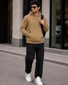 Sudadera con Capucha Unisex OEM Personalizada, Lisa, para Hombre, Oversize, 420G, Felpa Francesa, Ajuste Holgado, Estilo Vintage, Gruesa, Casual, Antiencogimiento - Product Image 2