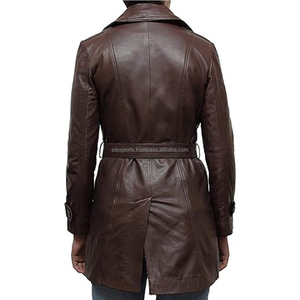 Abrigos de Punto de Cuero Genuino para Mujer, Estilo Casual, Teñido Liso, Transpirable, de Secado Rápido, Tallas Grandes, Alta Calidad, MOQ Bajo, Invierno 2025 - Product Image 2