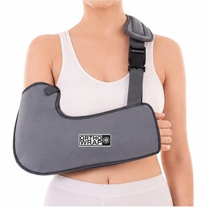 Ortesis Ortopédica Ajustable y Plegable, Soporte de Brazo Suave para Fracturas, Reutilizable, Transpirable, con Cierre de Hebilla, Color Gris - Product Image 1