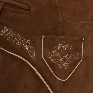 Dernières tendances en matière de Lederhosen bavarois pour hommes, costume d'Oktoberfest, cuir véritable, vêtements pour hommes allemands - Product Image 5