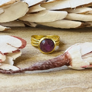 Fashionable Brass Amethyst <b>Ring</b> 18k Gold Plated <b>Statement</b> Handmade <b>ring</b> Vintage Solitaire <b>Ring</b> Wholesale <b>Ring</b> For Women - Product Image 1