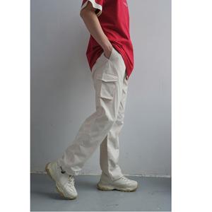 Pantalon cargo unisexe épais en tissu Oxford, kaki, absorbant l'humidité, toutes saisons, pour le travail et le bureau, vente en gros, fabriqué au Vietnam - Product Image 4