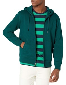 OEM Custom Logo High Quality <b>Men's</b> Zipper <b>Thermal</b> Hoodies 100% Cotton Fleece New Arrival Winter <b>Top</b> Collection hoodies - Product Image 5