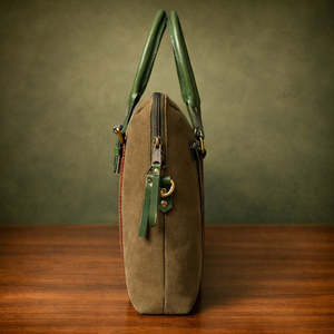 Bolso de Mano de Cuero Genuino al por Mayor, Estilo Lujoso para Mujer, Diseño Vintage con Patrón de Diamantes, Decoración con Cadenas, Dos Correas, Cierre de Cremallera - Product Image 3