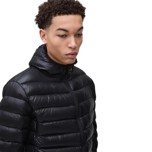 Customized Streetwear Lightweight Puffer Jacket Glossy Nylon Quilted <b>Bubble</b> <b>Coat</b> for Men USA Standard Size Winter Outerwear - Product Image 3