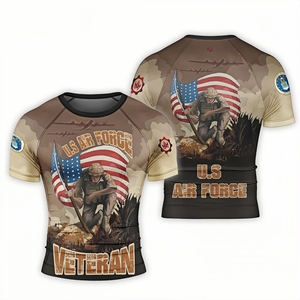 Camiseta de Manga Larga para Hombre, Protección UV, Color Negro y Azul, Estampado Tribal de Dragón por Sublimación, Secado Rápido, Antibacteriana, Transpirable, para Natación, Surf y Buceo - Product Image 2