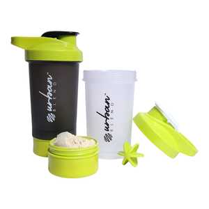 Best Quality Black Plastic <b>Shaker</b> <b>Bottle</b> with Red Lid for Gym Use Reusable Sports Drinkware at Wholesale Price from India - Product Image 3