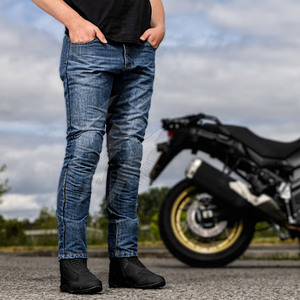 Best Selling Latest Design Men Motorbike Jeans <b>Pants</b> Wholesale Design Your Own Men Motorbike <b>Pants</b> - Product Image 6