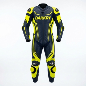 Traje de Cuero Personalizado para Carreras, Equipo de Motociclismo OEM, Traje de Una Pieza para Día de Pista, Ropa Protectora para Motociclistas con Armadura de TPU - Product Image 2