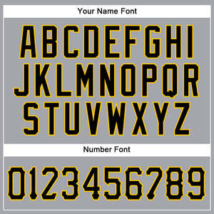 Uniforme de Béisbol Gris, Negro y Dorado, Directo de Fábrica, Malla Transpirable, Secado Rápido, Camiseta de Equipo, Impresión de Logotipo Personalizado, Producción en Masa - Product Image 3