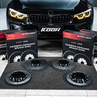 Disco de Freno Trasero de Cerámica de Carbono ICOOH OEM 34208074286 380*28mm para BMW X5 X6 M
