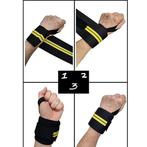 สายรัดข้อมือแบบปรับได้ ระบายอากาศได้ดี พิมพ์ลายพราง พร้อมโลโก้สั่งทำ สำหรับยกน้ำหนักในยิม ป้องกันการลื่น - Product Image 2