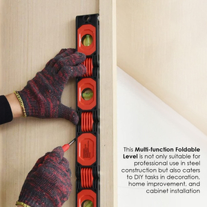 Foldable Magnetic Spirit <b>Level</b> Multi Function Angle Finder 4 Bubble Gauge 45°/90°/180° Ruler for Measuring and <b>Level</b> Checking - Product Image 3