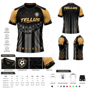 Conjunto de Camiseta de Fútbol para Hombre, Precio al por Mayor, Impresión por Sublimación, Poliéster Transpirable, Camiseta de Fútbol para Adultos en Venta - Product Image 6