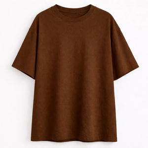 เสื้อยืดพรีเมียมโอเวอร์ไซส์ ผ้าฝ้าย 100% เนื้อหนา สไตล์สตรีทแวร์ รับผลิตเสื้อยืดแบบ Private Label OEM ODM ขายส่งจากโรงงาน - Product Image 5