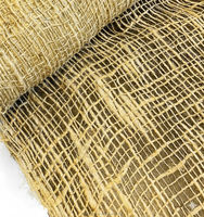 Tissu géotextile écologique en toile de jute sergé 100% jute, 48 pouces x 15 pieds (60 pieds carrés), léger et antibactérien