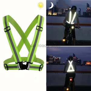 เสื้อกั๊กสะท้อนแสงแบบมองเห็นได้ชัดเจน ANSI Class 1 EN ISO 20471 Class 2 ไฟ LED กันน้ำ สำหรับทำงาน มีหลายกระเป๋า ผลิตจากโพลีเอสเตอร์ตาข่าย เพื่อความปลอดภัย - Product Image 3