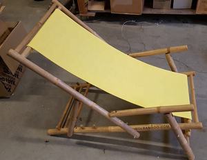 Silla de Playa Plegable de Bambú Moderna y Versátil, Estilo Pesca, para Exteriores, Parque, Jardín, Hotel o Sala de Estar - Product Image 1