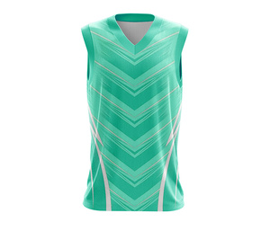 Conjunto de camiseta de baloncesto sublimada sin mangas personalizada de alta calidad, transpirable y de secado rápido, de poliéster, para hombre y mujer. - Product Image 4